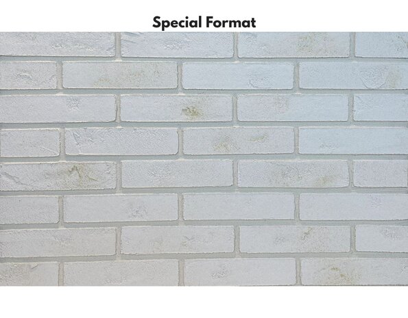 Bolix BQS Plaquettes de Parement en Brique Minérale Flexibles - type Misty White (Y1125/2) Bolix BQS Plaquettes de Parement en Brique Minérale Flexibles - type Misty White (Y1125/2)