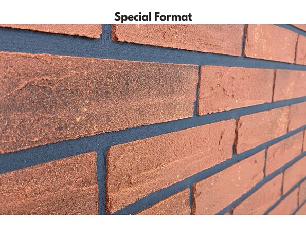 Bolix BQS Flexibele Minerale Baksteenstrips - type Iron Red (Y1125/6) Bolix BQS Flexibele Minerale Baksteenstrips - type Iron Red (Y1125/6)