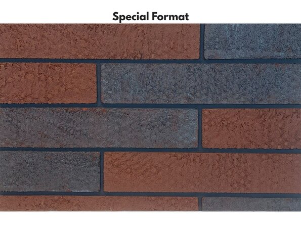 Bolix BQS Plaquettes de Parement en Brique Minérale Flexibles - type Blacksmith Red (Y6725/3) Bolix BQS Plaquettes de Parement en Brique Minérale Flexibles - type Blacksmith Red (Y6725/3)