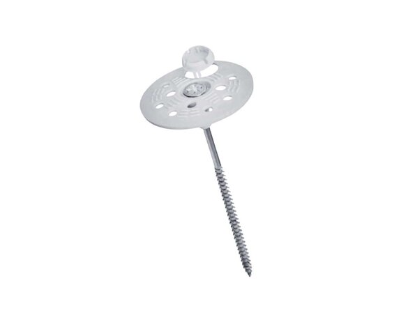 Verankering van isolatie op hout met Houtschroeven + Isolatieschotels Verankering van isolatie op hout met Houtschroeven + Isolatieschotels