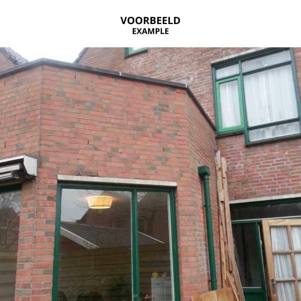 Flexibel hoekprofiel voor variabele hoek - van 60° tot 150° - met weefsel op rol (25m)