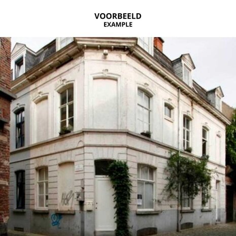 Flexibel hoekprofiel voor variabele hoek - van 60° tot 150° - met weefsel op rol (25m)