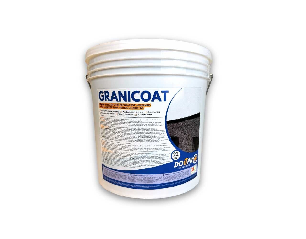 Do it Pro Products GRANICOAT Granietpleister voor afwerking van gevels & plinten Do it Pro Products GRANICOAT Granietpleister voor afwerking van gevels & plinten