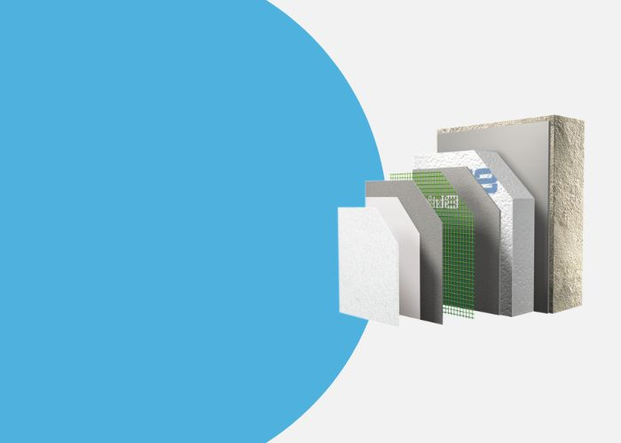 Gevelisolatiesysteem <br>met crepi afwerking