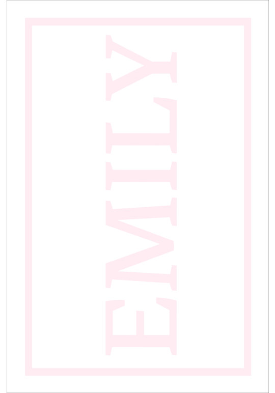 Play Carpet // White Pink - Full Name Landscape