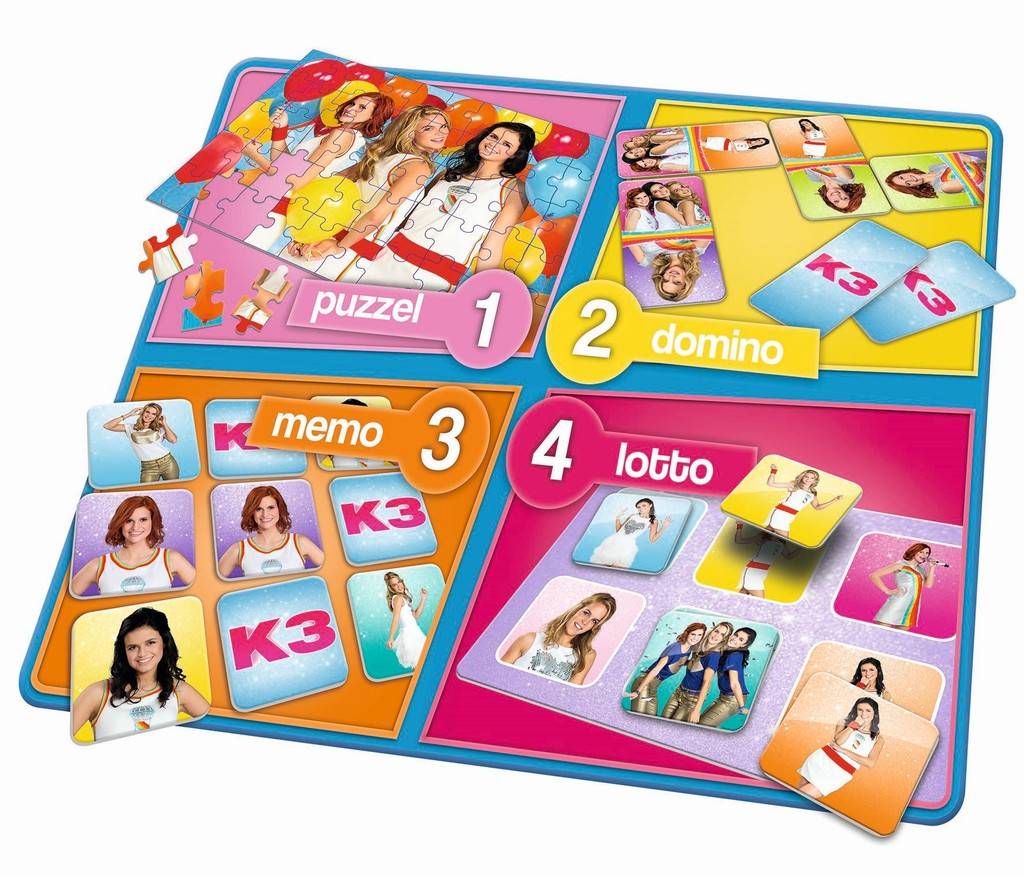 K3 Spel 4 In 1 k3 kopen in de aanbieding
