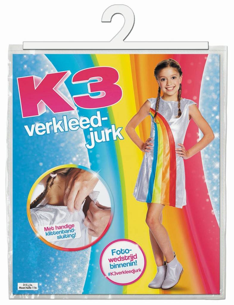 K3 Verkleedjurk Regenboog k3 kopen in de aanbieding