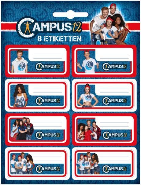 Etiketten Campus 12 8 Stuks campus 12 kopen in de aanbieding