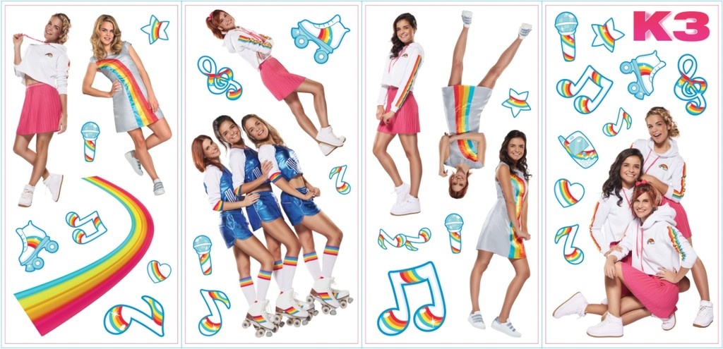 Muursticker K3 Roommates Muziek k3 kopen in de aanbieding Muursticker K3 Roommates Muziek k3 kopen in de aanbieding