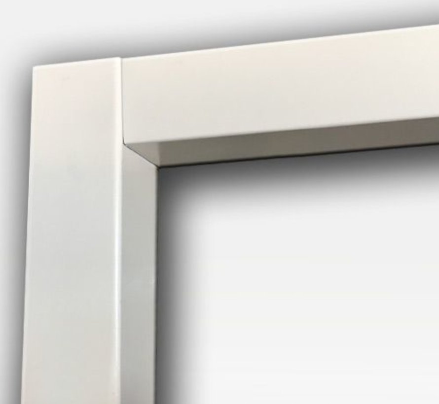 Berkvens® Berdo stalen deurkozijn 100 mm opdek - 2115 mm reinwit (incl. dorpel)