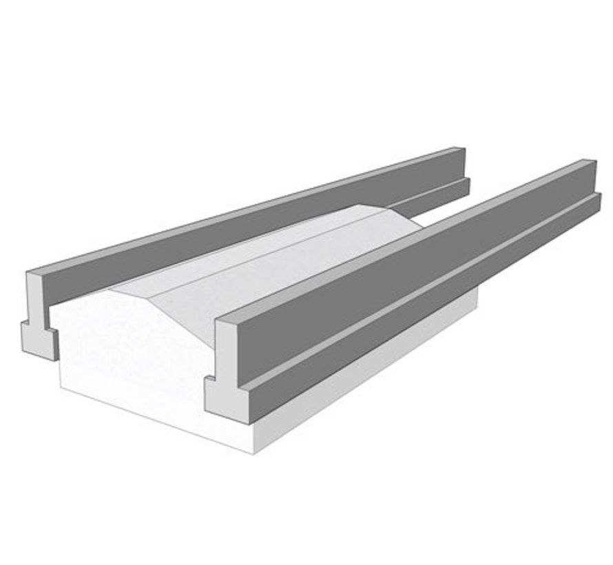 Broodjesvloer betonnen vloerligger - lengte 200 t/m 300cm