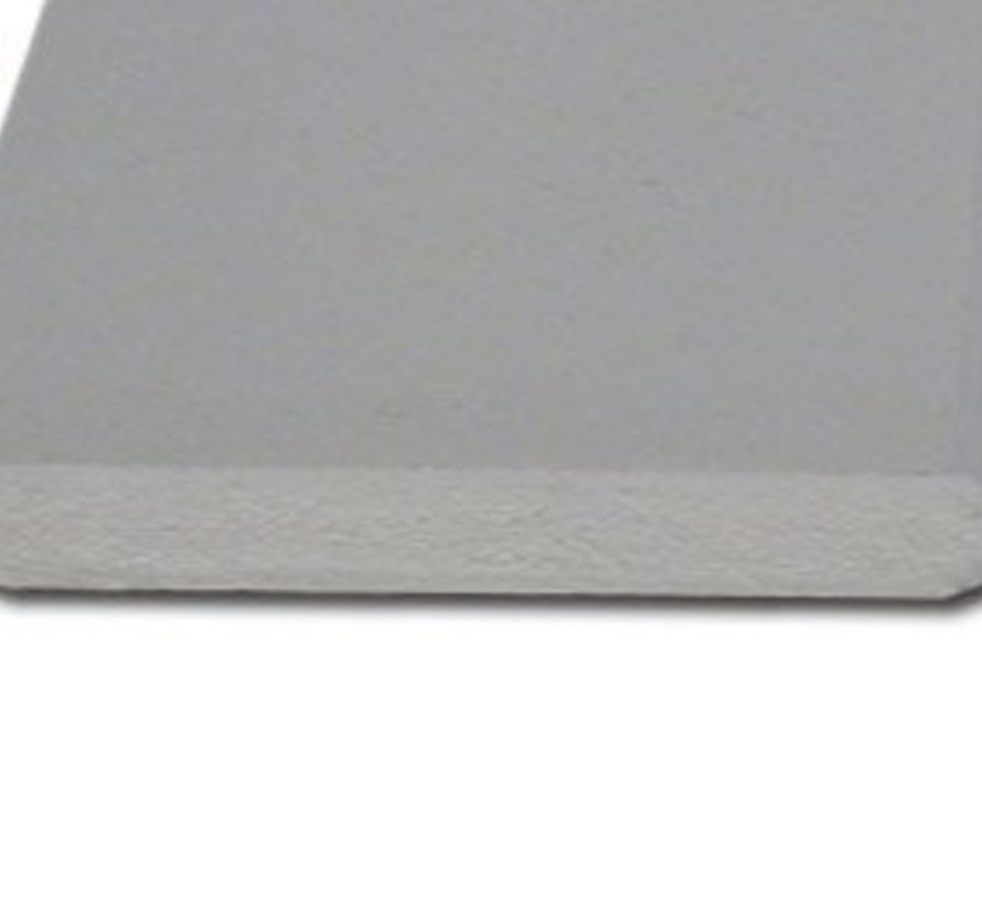 Plint mdf 12 x 120 mm wit-gegrond 488cm - v313