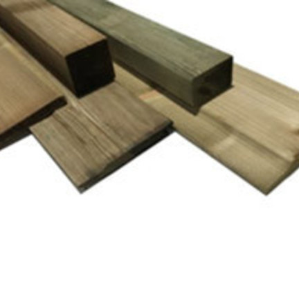 Tuinhout, balken, palen en planken voor schutting en tuin