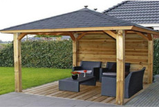 Hoe maak je een houten overkapping voor in de tuin?