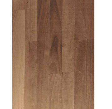 Massief houten werkblad Noten (gevingerlast)27mm 420x122cm