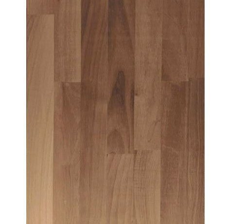 Massief houten werkblad Noten (gevingerlast)27mm 420x122cm