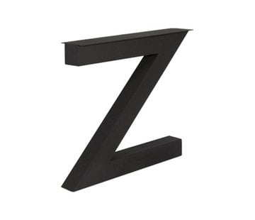 Stalen Z-poten 10x10cm kokerprofiel matzwart per stuk