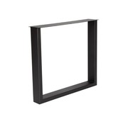 Stalen U-poten elegant 40x100mm matzwart per stuk