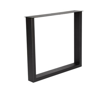 Stalen U-poten elegant  40x100mm matzwart per stuk