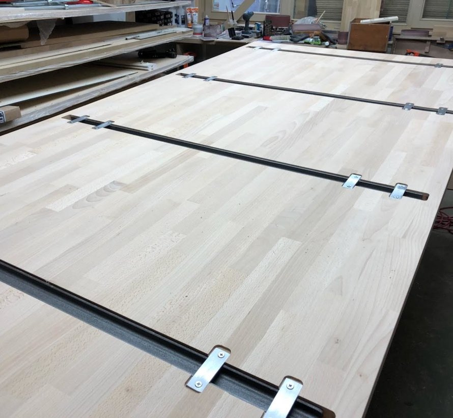 Eiken werkblad kookeiland 38mm - 300x92cm