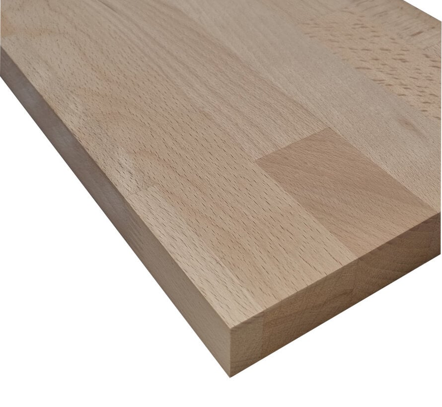 Massief houten werkblad Beuken 27mm 420x62cm