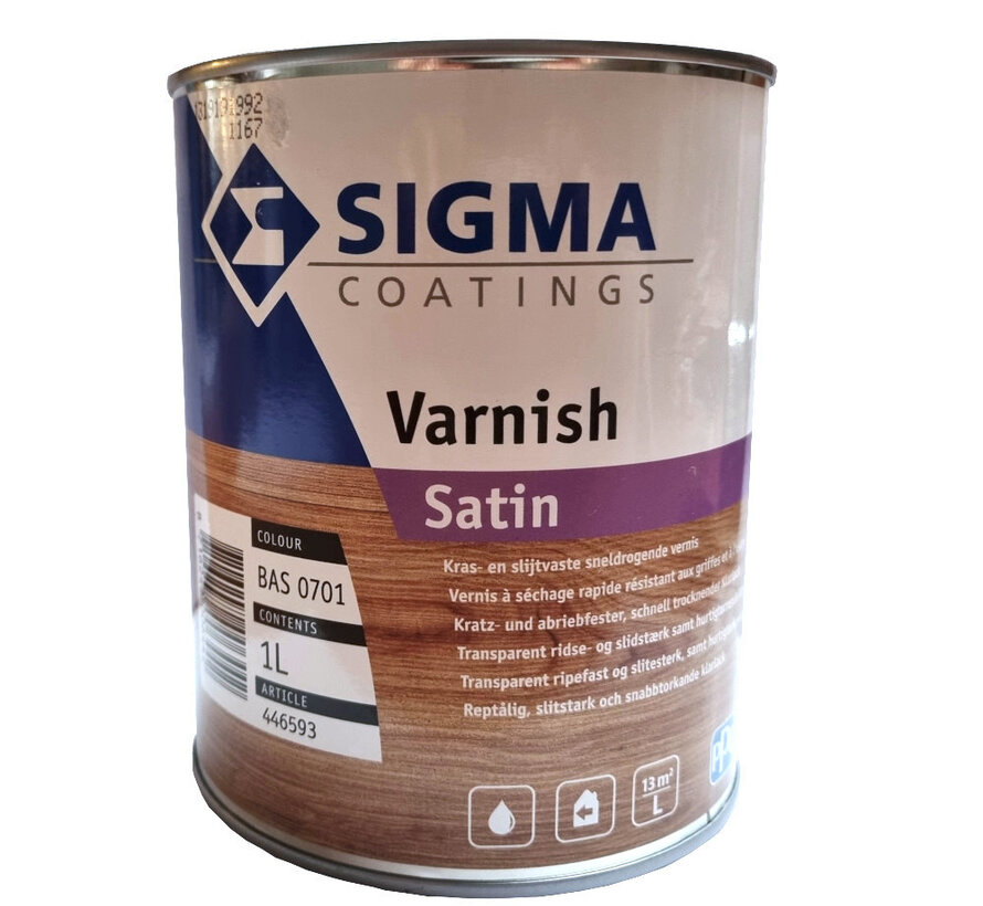 Sigma Varnish Satin - watergedragen