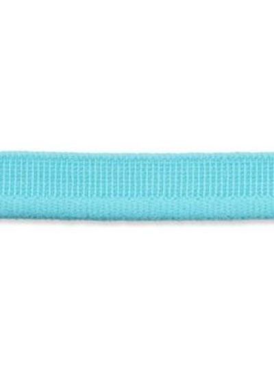 turquoise elastische paspel mat