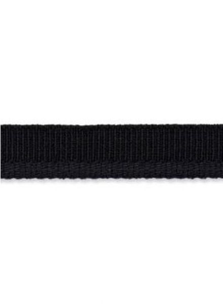 elastic piping black matt