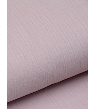 licht oudroze effen tetra - double gauze