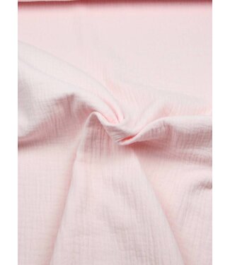roze effen tetra - double gauze