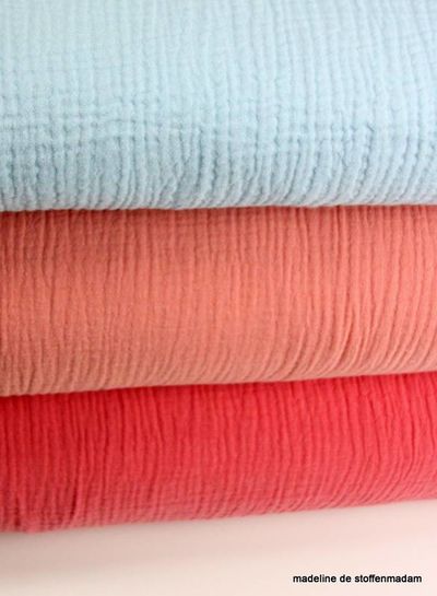 coral tetra fabric – double gauze