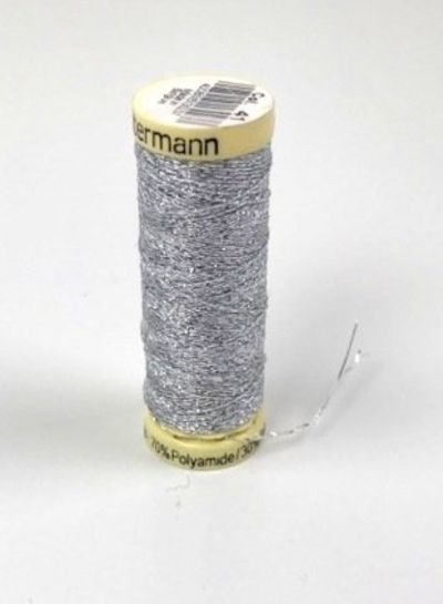 Gutermann glitter silver 50m