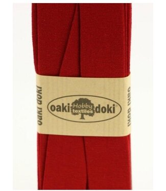 Oaki Doki burgundy - biais jersey 3 meter