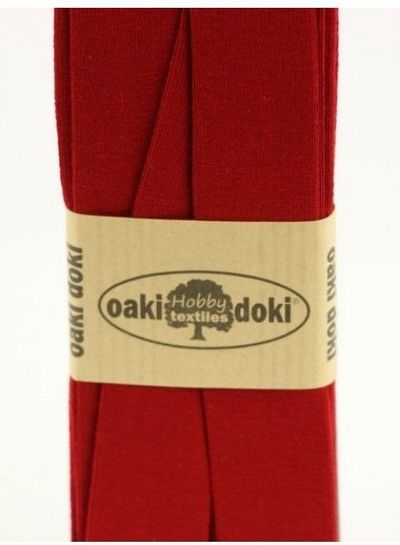Oaki Doki bordeaux - biais tricot 3 meter