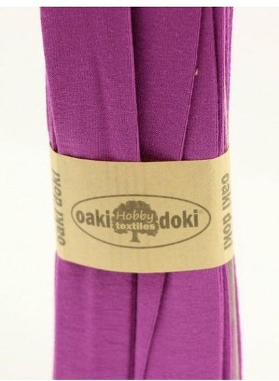 Oaki Doki paars tricot biais 3meter