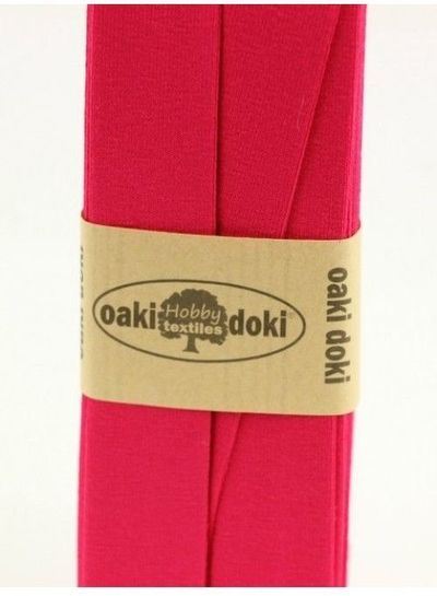 Oaki Doki fuchsia - tricot biais 3 meter