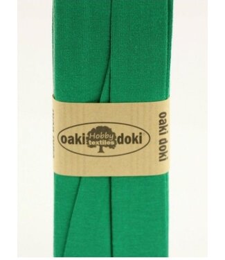 Oaki Doki grasgroen -  biais tricot  3 meter