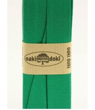 Oaki Doki grass green  -  biais jersey  3 meter