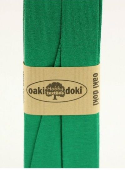 Oaki Doki grass green  -  biais jersey  3 meter