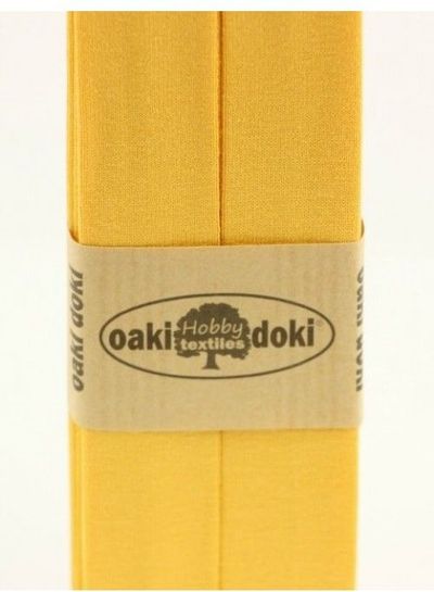 Oaki Doki geel - biais tricot 3 meter