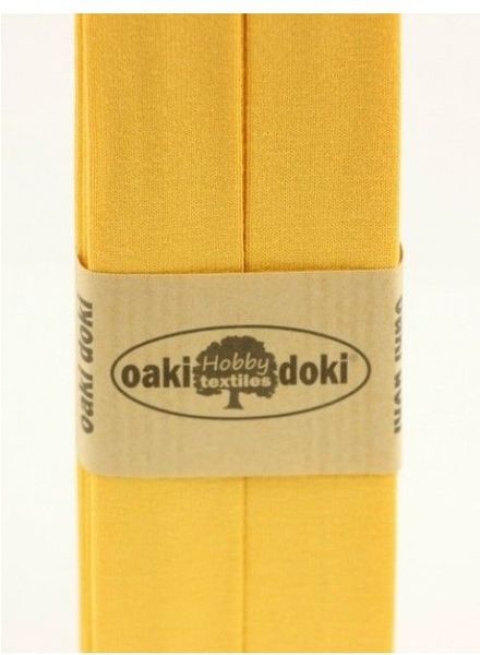 Oaki Doki geel - biais tricot 3 meter