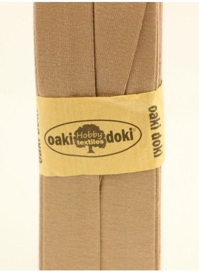 Oaki Doki koffie - biais tricot  3 meter