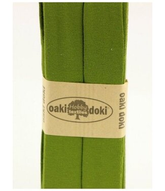 Oaki Doki olive -  biais jersey 3 meter