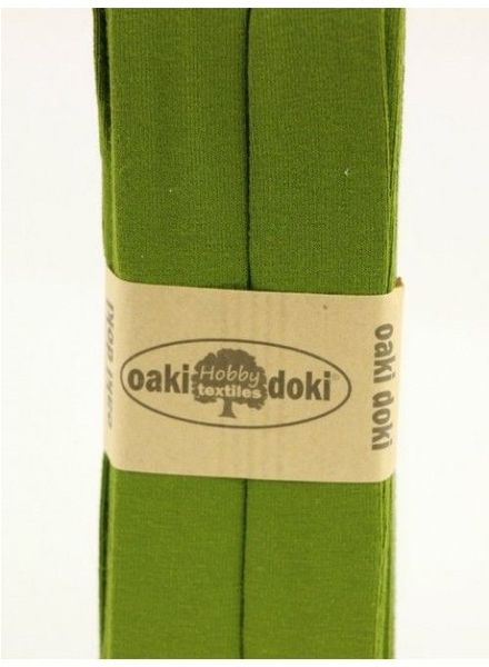 Oaki Doki olijfgroen -  biais tricot 3 meter