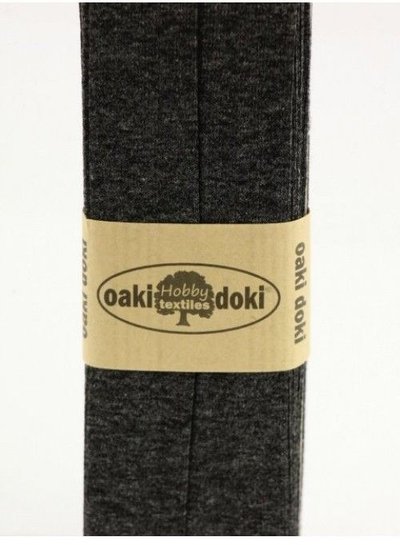 Oaki Doki donkergrijs melee - biais tricot 3 meter