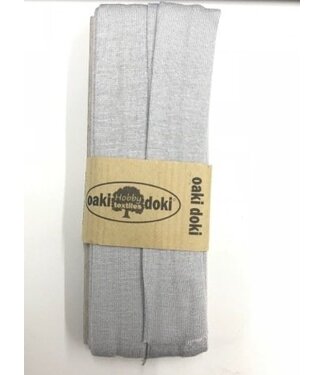 Oaki Doki light grey -  biais jersey 3 meter