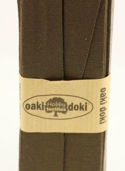 Oaki Doki legergroen - tricot biais 3 meter