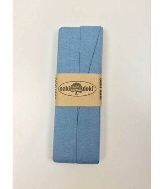 Oaki Doki dusty blue - jersey biais 3 meter
