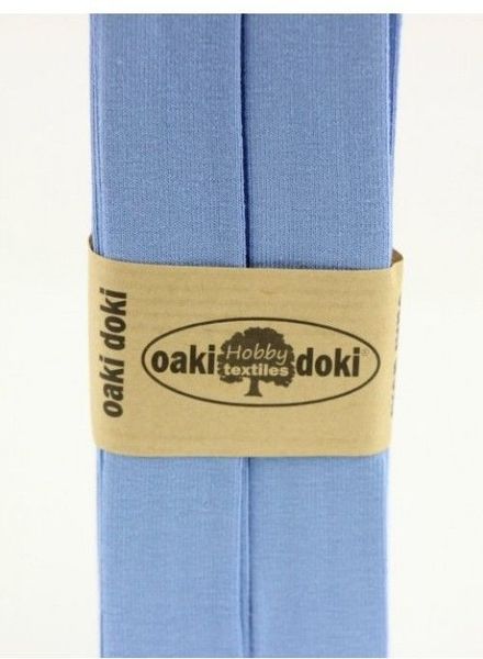 Oaki Doki light blue - tricot biais 3 meter