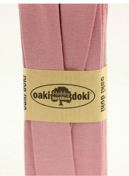 Oaki Doki old pink - jersey biais 3 meter